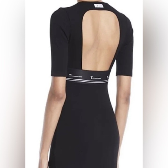 Alexander Wang T Black ribbed black cutout dress small NWT - Picture 5 of 10